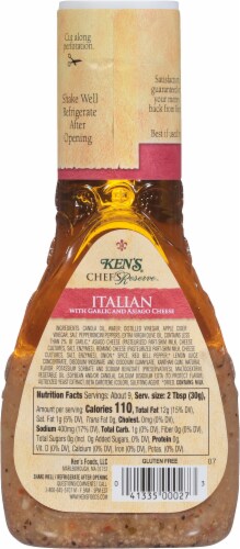 Ken's® Steak House Italian With Garlic and Asiago Cheese Dressing Perspective: back