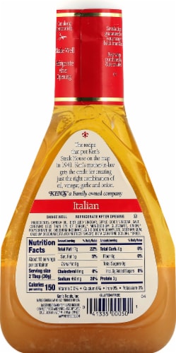 Ken's® Steak House Italian Dressing and Marinade Perspective: back