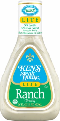 Ken's Steak House® Light Ranch Salad Dressing Perspective: back