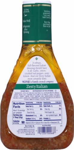 Ken's® Steak House® Zesty Italian Dressing & Marinade Perspective: back