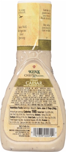 Ken's® Steak House Chef's Reserve™ Creamy Caesar With Roasted Garlic Dressing Perspective: back
