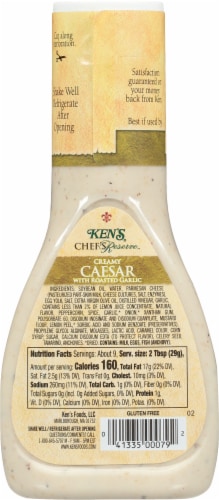 Ken's® Steak House Chef's Reserve™ Creamy Caesar With Roasted Garlic Dressing Perspective: back
