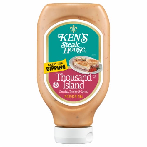 Ken's Steak House Thousand Island Salad Dressing Topping & Spread Perspective: back