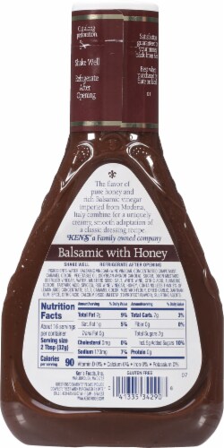 Ken's Steak House Balsamic with Honey Dressing Perspective: back