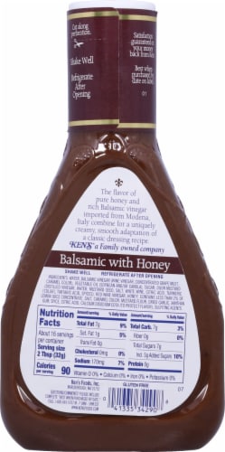 Ken's Steak House Balsamic with Honey Dressing Perspective: back