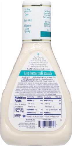 Ken's Steak House® Light Buttermilk Ranch Salad Dressing Perspective: back