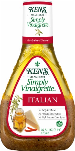Ken's Steak House® Simply Vinaigrette Italian Salad Dressing Perspective: back