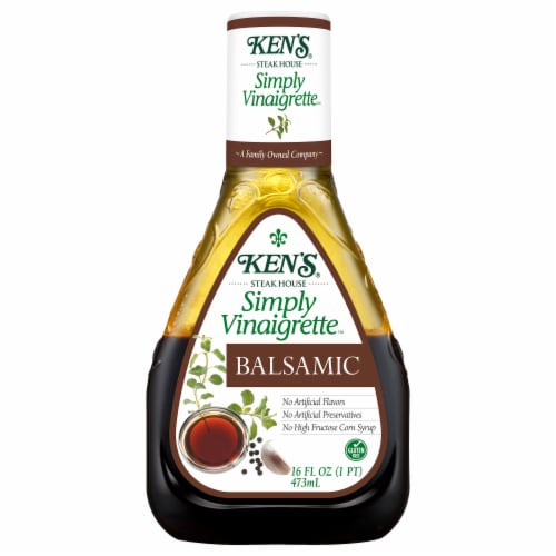 Ken's Steak House® Simply Vinaigrette Balsamic Salad Dressing Perspective: back