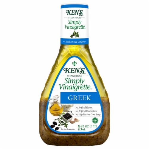 Ken's Steak House® Simply Vinaigrette Greek Salad Dressing Perspective: back