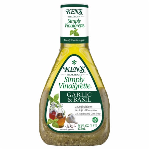 Ken’s Steak House® Simply Vinaigrette Garlic & Basil Salad Dressing