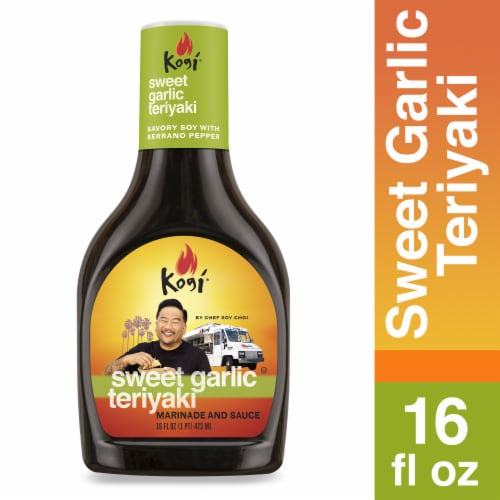 Kogi Sweet Garlic Teriyaki Marinade and Sauce Perspective: back