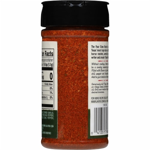 Four Sixes™ Original Cowboy Seasoning Blend Perspective: back