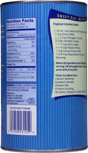 Sweet Sue® Boned Chicken Perspective: back