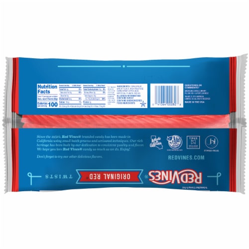Red Vines Original Red Licorice Candy Twists Perspective: back