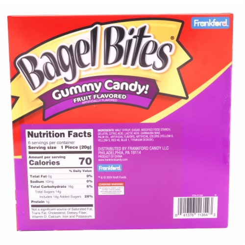 Frankford® Bagel Bites® Fruit Flavored Gummy Candy Perspective: back