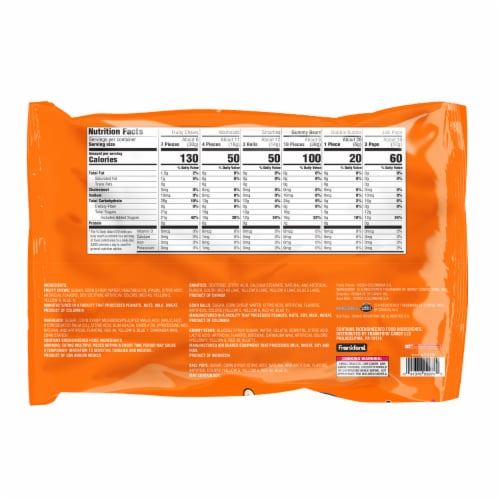 Frankford® Mega Brands Halloween Assorted Candy Bag Perspective: back