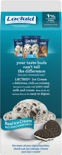 Lactaid® 100% Lactose Free 1% Low Fat Milk Perspective: back