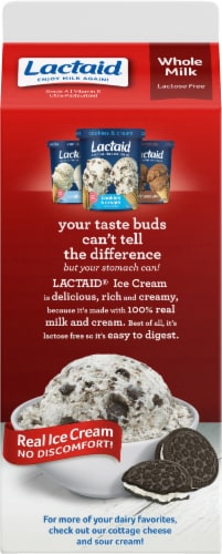 Lactaid® Lactose Free Whole Milk Half Gallon Perspective: back