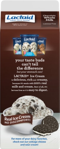 Lactaid® 100% Lactose Free Chocolate Whole Milk Perspective: back