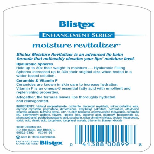 Blistex® Moisture Revitalizer® Lip Balm SPF15 Perspective: back