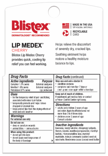Blistex® Lip Medex® Cherry Perspective: back