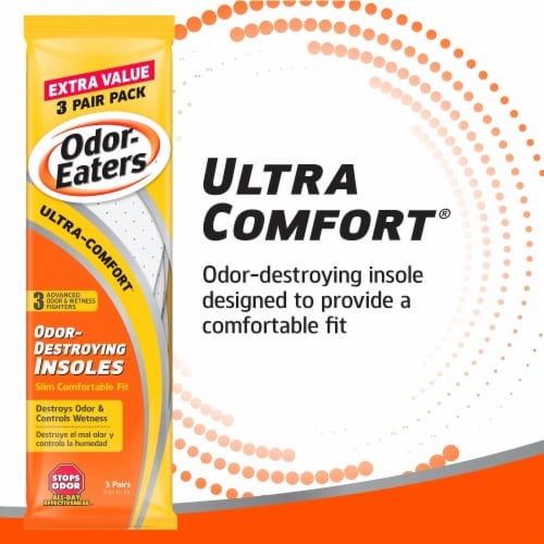 Odor-Eaters® Ultra-Comfort Odor-Destroying Insoles Perspective: back