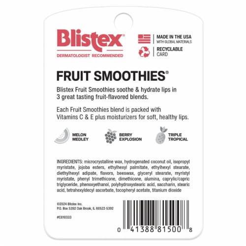 Blistex Fruit Smoothies Lip Balm SPF 15 Perspective: back