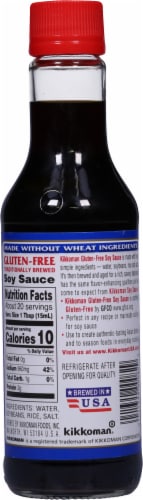 Kikkoman Gluten-Free Soy Sauce Perspective: back