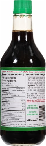 Kikkoman® Low Sodium Soy Sauce Perspective: back