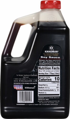 Kikkoman Soy Sauce Perspective: back