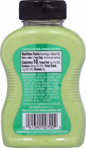 Kikkoman® Wasabi Sauce Perspective: back