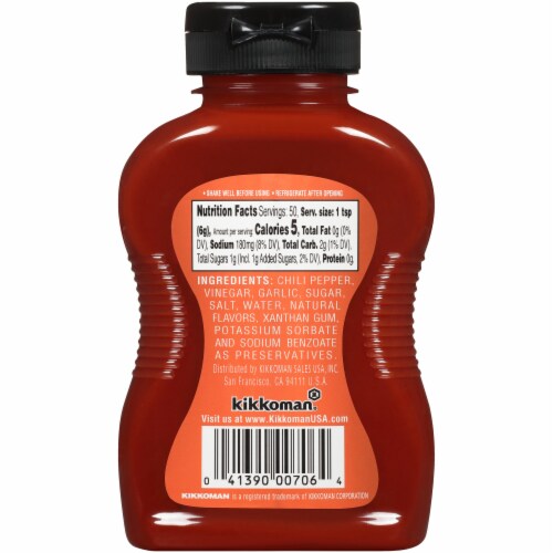 Kikkoman® Sriracha Hot Chili Sauce - Case Sale Perspective: back