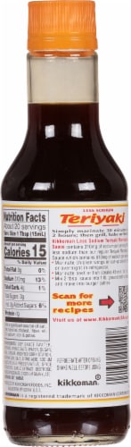 Kikkoman® Light Reduced Sodium Teriyaki Marinade & Sauce Perspective: back