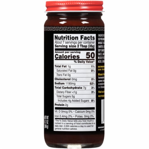 Kikkoman® Black Bean Sauce with Garlic Perspective: back