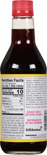 Kikkoman® Ponzu Yuzu Seasoning and Dressing Perspective: back