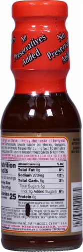 Kikkoman® No Preservatives Added Teriyaki Baste & Glaze Perspective: back