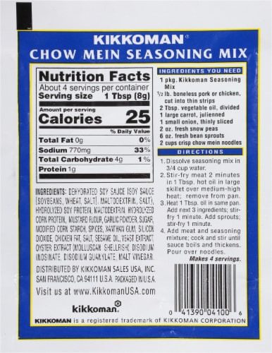 Kikkoman® Chow Mein Seasoning Mix Perspective: back