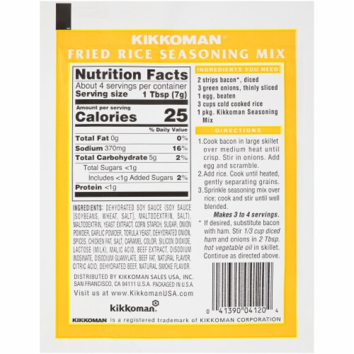 Kikkoman® Fried Rice Seasoning Mix Perspective: back