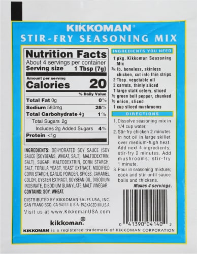 Kikkoman® Stir Fry Seasoning Mix Perspective: back