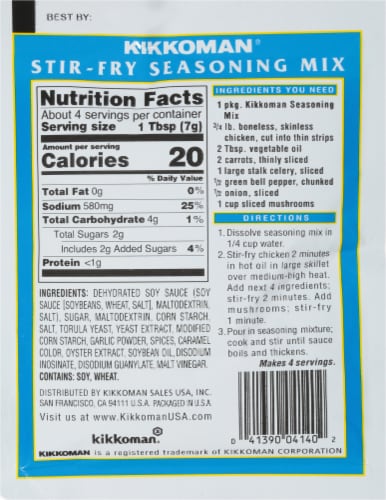Kikkoman® Stir Fry Seasoning Mix Perspective: back