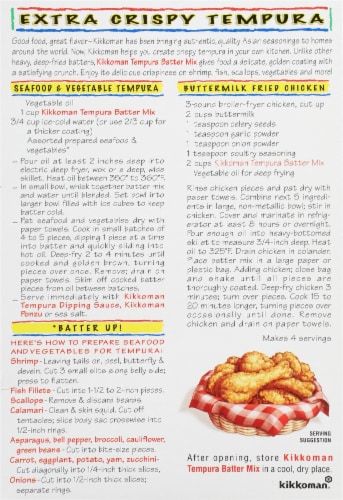 Kikkoman® Extra Crispy Tempura Batter Mix Perspective: back