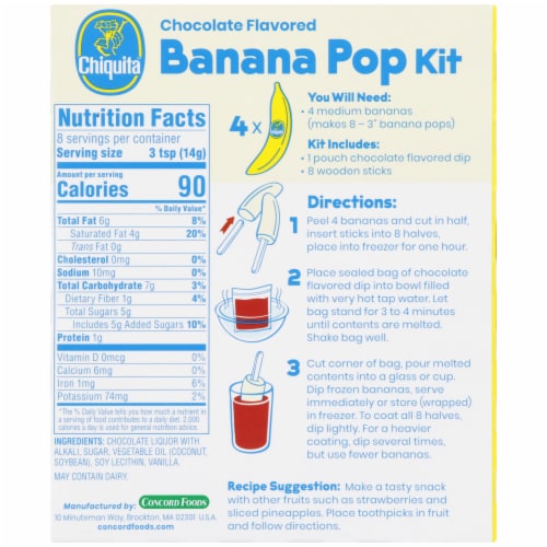 Chiquita Banana Pop Kit Perspective: back