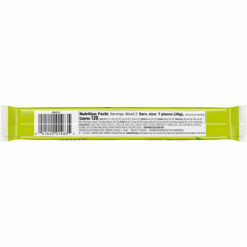 Now and Later Extreme Sour Assortment Bar Perspective: back