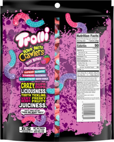 Trolli Very Berry Sour Brite Crawlers Perspective: back