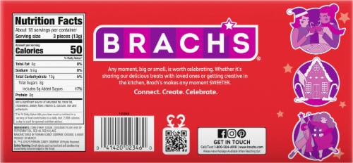 Brach's® Mini Peppermint Candy Canes Perspective: back