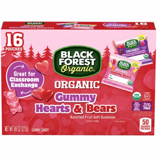 Black Forest Organic Hearts & Bears Assorted Fruit Gummies Perspective: back