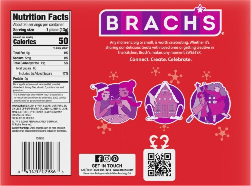 Brach's® Peppermint Candy Canes Perspective: back