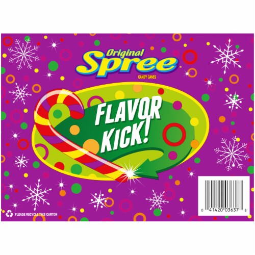 Spree® Holiday Flavor Kick Candy Canes Perspective: back