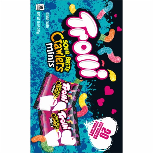 Trolli® Sour Brite Crawlers Minis Valentine Candy Perspective: back