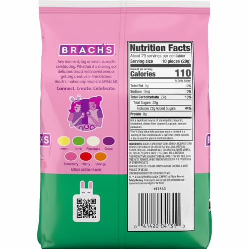 Brach's® Classic Jelly Bird Eggs Candy Bag Perspective: back